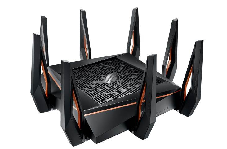 ASUS ROG Rapture GT-AX11000 WI-Fi 6 ruter ASUS ROG Rapture GT-AX11000 WI-Fi 6 ruter